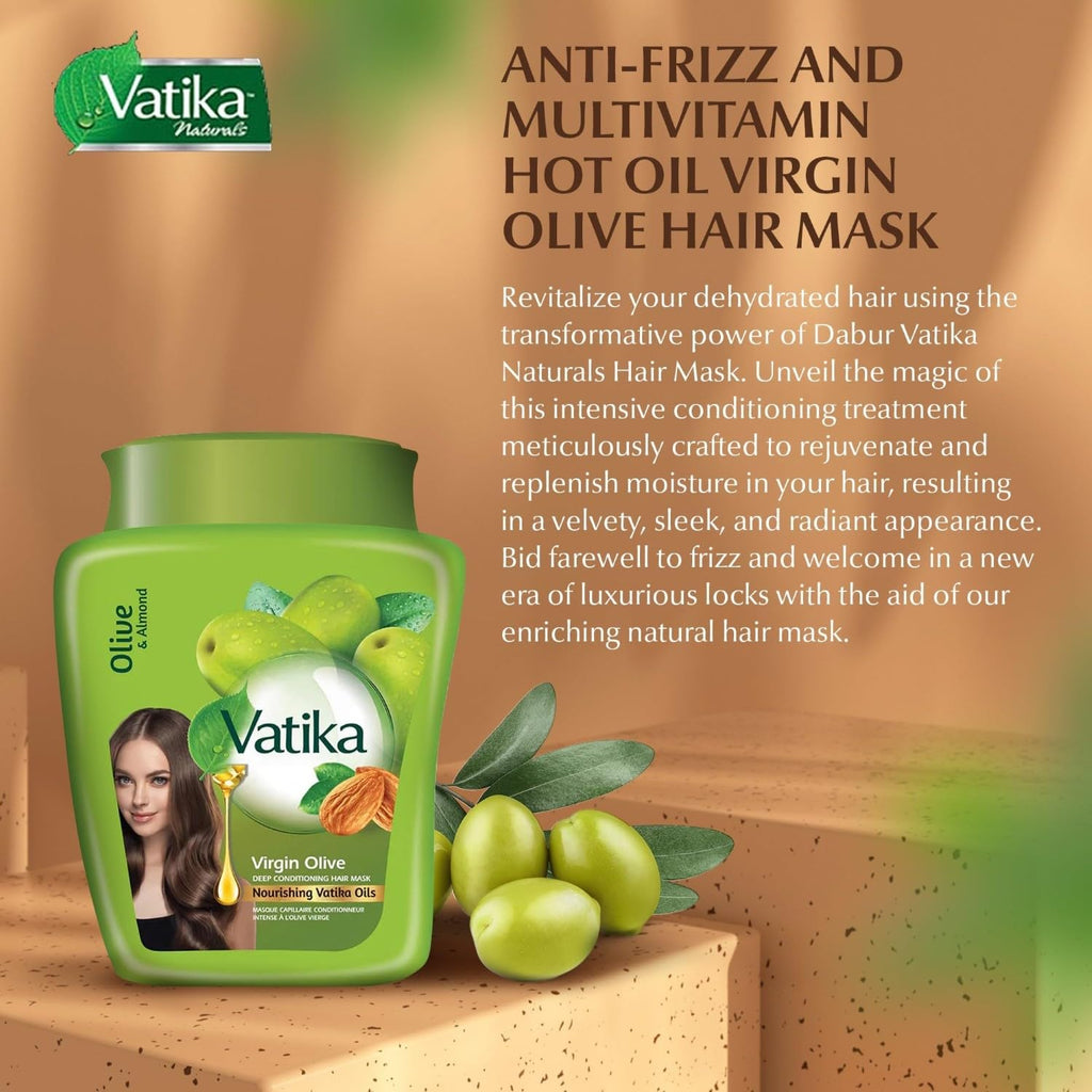 Vatika Naturals maska do włosów z oliwą z oliwek 500 g – zdjęcie 3