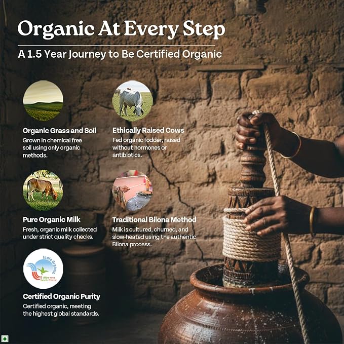 Ghee Organic India Bilona 500 ml – zdjęcie 3
