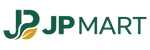 The JP Mart logo, featuring a dark green stylized 'JP' with a gold leaf accent and the text 'JP MART' in dark green on a solid white background.