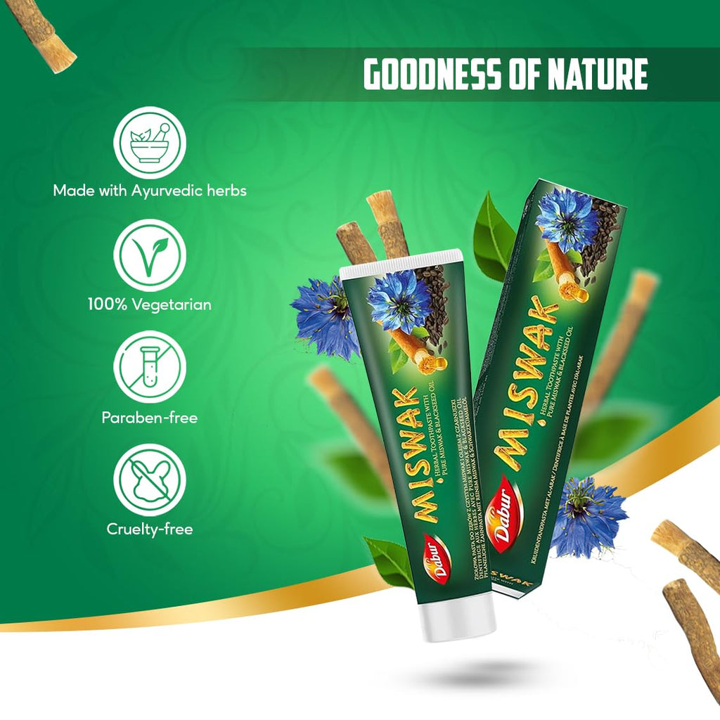 Dabur Miswak pasta do zębów z czarnuszką 100 g – zdjęcie 6