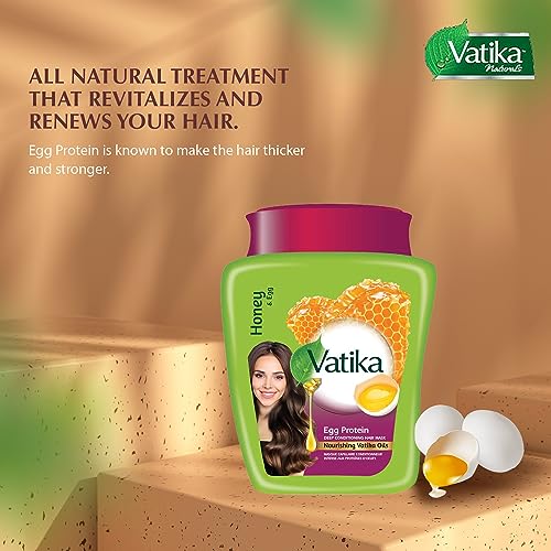 Vatika Naturals maska do włosów z białkiem jaja 500 g – zdjęcie 2