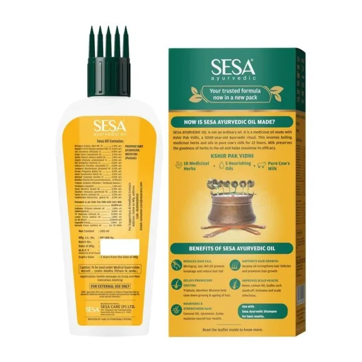Sesa ajurwedyjski olejek do włosów 180 ml – zdjęcie 2